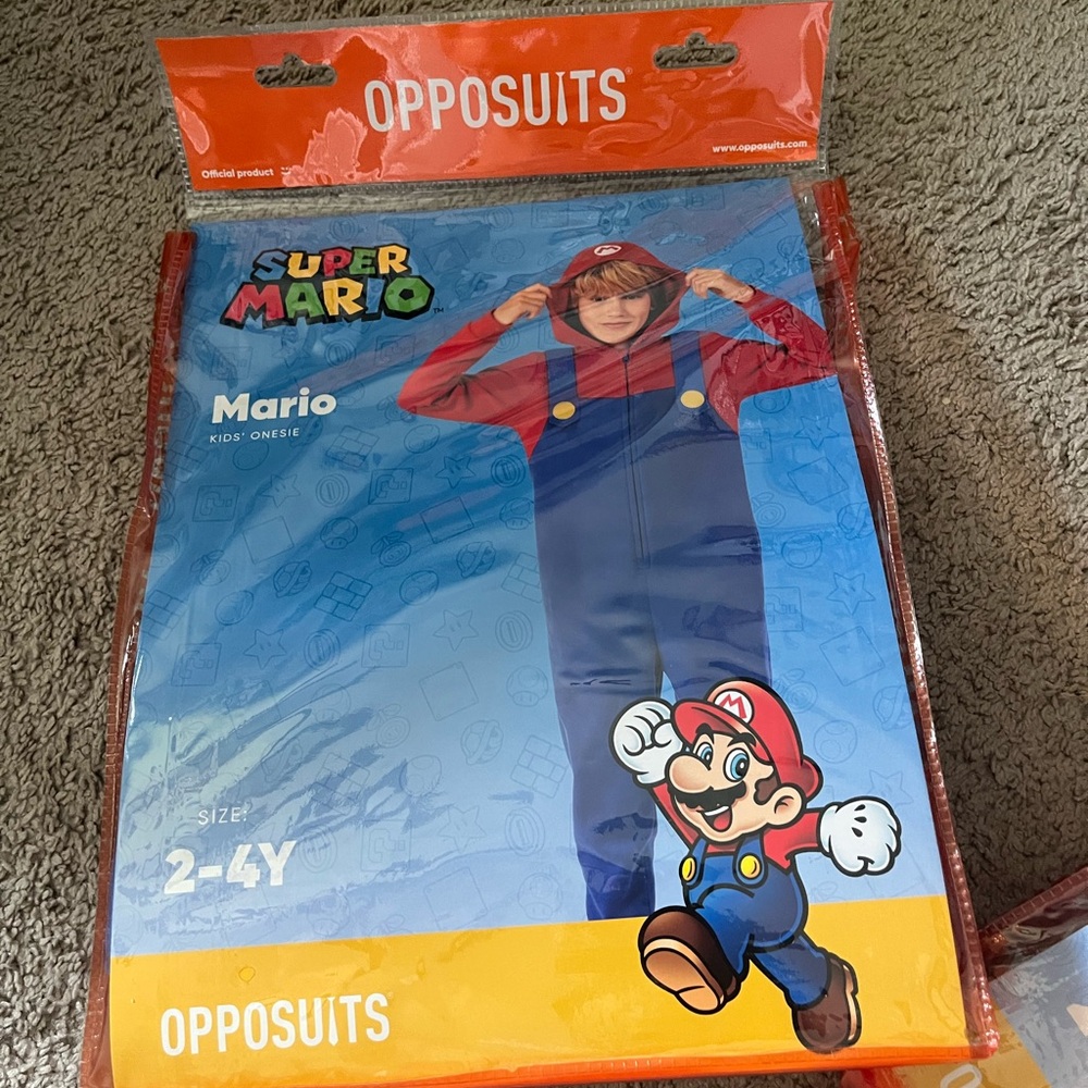 OppoSuits Kids Onesie in Red and Blue